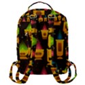 Pattern Non Seamless Objects Pots Flap Pocket Backpack (Large) View3