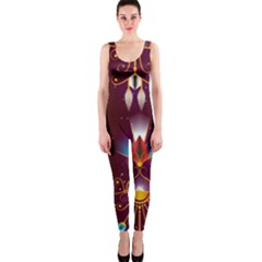 Background Pattern Non Seamless One Piece Catsuit by Pakrebo