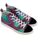 Background Pattern Non Seamless Men s Mid-Top Canvas Sneakers View3