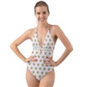 Gold Star Halter Cut-Out One Piece Swimsuit View1