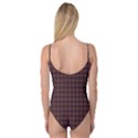 Argyle Dark Purple Yellow Pattern Camisole Leotard  View2