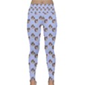 Kawaii Dougnut Blue Pattern Lightweight Velour Classic Yoga Leggings View1