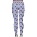 Kawaii Dougnut Blue Pattern Lightweight Velour Classic Yoga Leggings View2