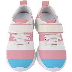 Transgender Pride Flag Kids  Velcro Strap Shoes by lgbtnation