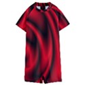 Background Red Color Swirl Kids  Boyleg Half Suit Swimwear View1