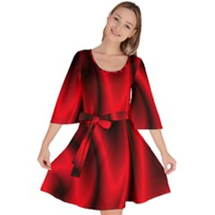 Background Red Color Swirl Velour Kimono Dress by Nexatart