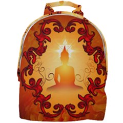 Buddah With Light Effect Mini Full Print Backpack by FantasyWorld7