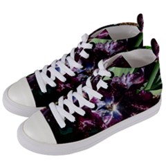 Galaxy Tulip Women s Mid-top Canvas Sneakers by okhismakingart