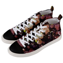 Pink Snowballs Ii Men s Mid-top Canvas Sneakers by okhismakingart