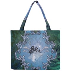 Surfboard With Dolphin Mini Tote Bag by FantasyWorld7