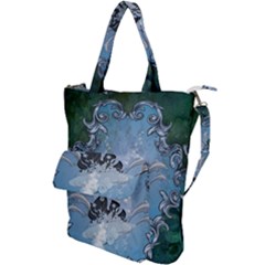 Surfboard With Dolphin Shoulder Tote Bag by FantasyWorld7