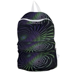 Fractal Fantasy Texture Purple Foldable Lightweight Backpack by Pakrebo