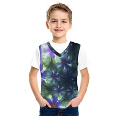 Fractal Painting Blue Floral Kids  Sportswear by Pakrebo