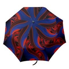 Fractal Abstract Pattern Circles Folding Umbrellas by Pakrebo