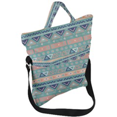 Tribal Fold Over Handle Tote Bag by Sobalvarro