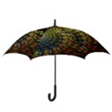 Fractal Spiral Colorful Geometry Hook Handle Umbrellas (Medium) View3