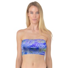 Abstract Blue Bandeau Top by Pakrebo