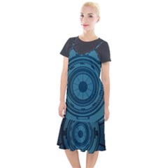 Technology Background Binary Camis Fishtail Dress by Pakrebo