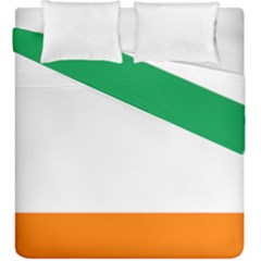 Flag Of Ireland Irish Flag Duvet Cover Double Side (king Size) by FlagGallery