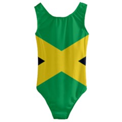 Jamaica Flag Kids  Cut-out Back One Piece Swimsuit by FlagGallery