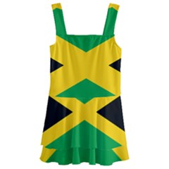 Jamaica Flag Kids  Layered Skirt Swimsuit by FlagGallery