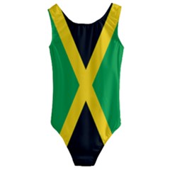 Jamaica Flag Kids  Cut-out Back One Piece Swimsuit by FlagGallery