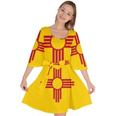 New Mexico Flag Velour Kimono Dress by FlagGallery