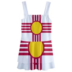 New Mexico Flag Kids  Layered Skirt Swimsuit by FlagGallery