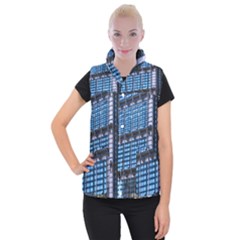 Abstract Architecture Background Women s Button Up Vest by Pakrebo