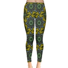 Seamless Wallpaper Digital Art Inside Out Leggings by Pakrebo