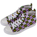 Seamless Wallpaper Digital Women s Mid-Top Canvas Sneakers View2