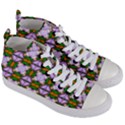 Seamless Wallpaper Digital Women s Mid-Top Canvas Sneakers View3