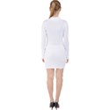 Uh Duh V-neck Bodycon Long Sleeve Dress View2