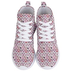 Graphic Seamless Pattern Pig Women s Lightweight High Top Sneakers by Pakrebo