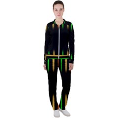 Neon Light Abstract Pattern Casual Jacket And Pants Set by Mariart