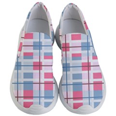 Fabric Textile Plaid Women s Lightweight Slip Ons by HermanTelo