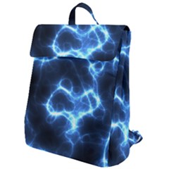 Electricity Blue Brightness Flap Top Backpack by HermanTelo