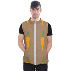 Healthy Fresh Carrot Men s Puffer Vest by HermanTelo