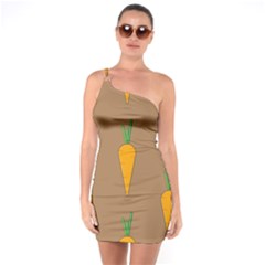 Healthy Fresh Carrot One Soulder Bodycon Dress by HermanTelo