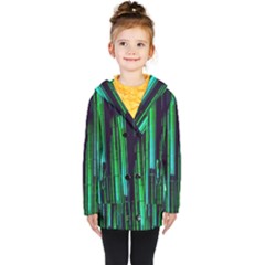 Background Blur Kids  Double Breasted Button Coat by Bajindul