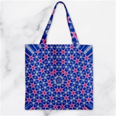 Digital Art Art Artwork Abstract Star Zipper Grocery Tote Bag by Pakrebo