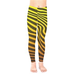 Wave Line Curve Abstract Kids  Legging by HermanTelo