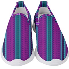 Fabric Pattern Color Structure Kids  Slip On Sneakers by Bajindul