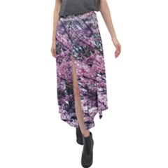 Ohio Redbud Velour Split Maxi Skirt by Riverwoman