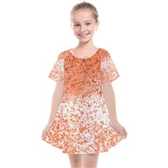 Scrapbook Orange Shades Kids  Smock Dress by HermanTelo