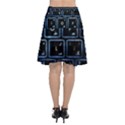 Contemporary Electronics Graphic Modern Chiffon Wrap Front Skirt View2