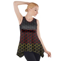 Germany Flag Hexagon Side Drop Tank Tunic by HermanTelo