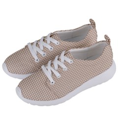 Gingham Check Plaid Fabric Pattern Grey Women s Lightweight Sports Shoes by HermanTelo