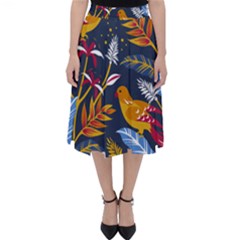 Colorful Birds In Nature Classic Midi Skirt by Sobalvarro