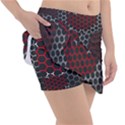 Canada Flag Hexagon Tennis Skirt View3